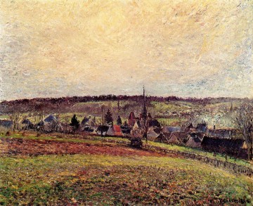  1885 Obras - El pueblo de Eragny 1885 Camille Pissarro paisaje